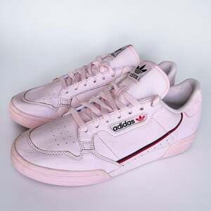 Mens Adidas gum Pink Leather Sneakers Retro Continental 80 Style Streetwear